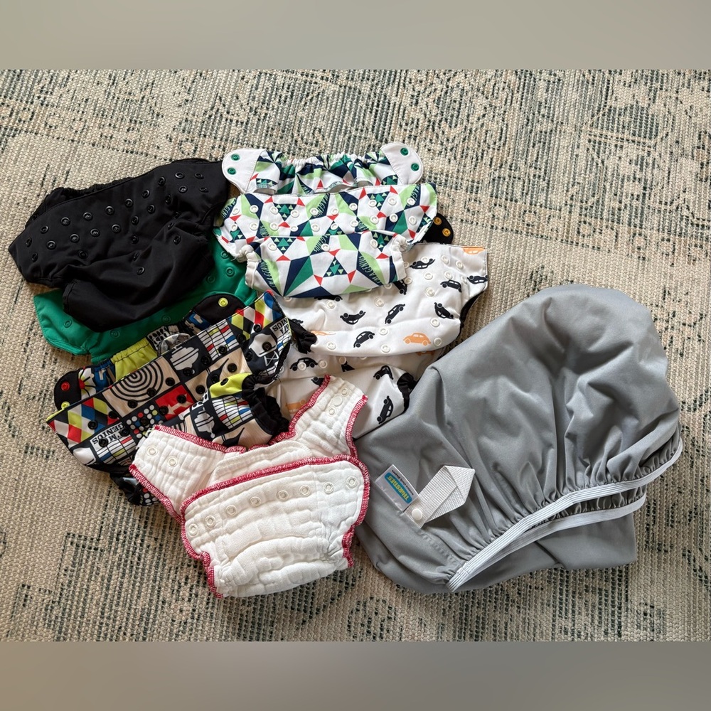 Flip Cloth Diaper Cover Set- like new!